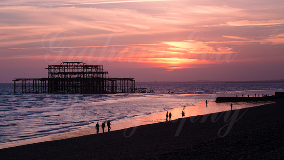 Brighton West Pier Sunset