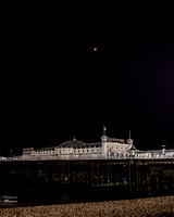 Lunar Eclipse over Brighton Pier 2015